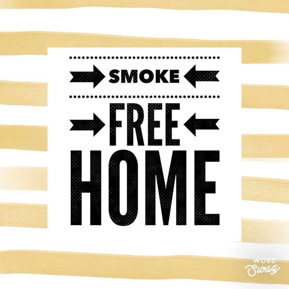 All items come from a smoke free home